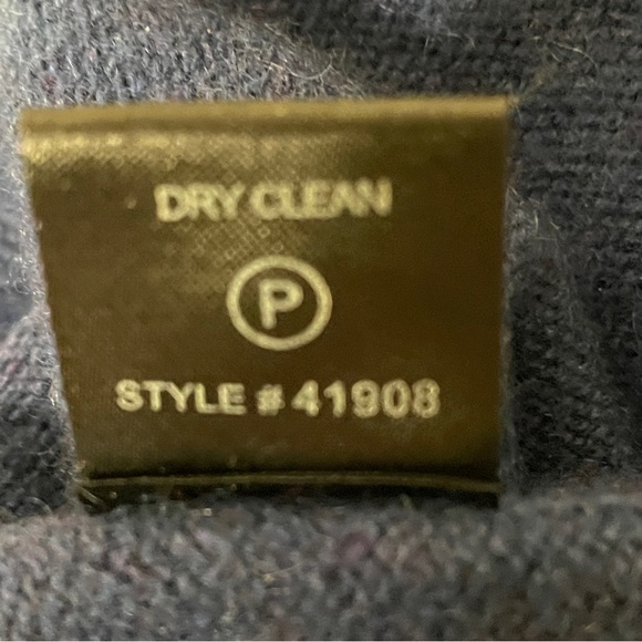 Blue 360 SKULL Cashmere Tir Front Sweater w/Skull Intarsia on back Women’s Sz S - Picture 9 of 12